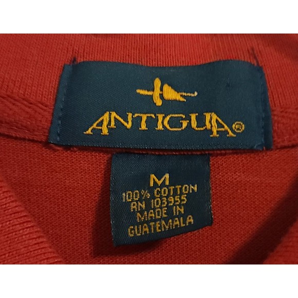 Texas Tech Red Raiders Polo Shirt Mens Medium Antigua Red Short Sleeve - Picture 4 of 6